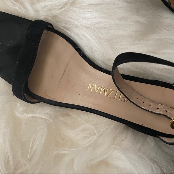 Stuart Weitzman  NUDISTCURVE 35 BLOCK SANDAL Black Size 7 - Picture 11 of 11
